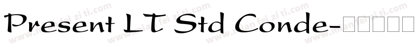 Present LT Std Conde字体转换